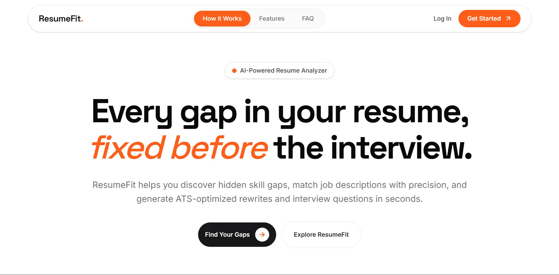 Resumefit project preview